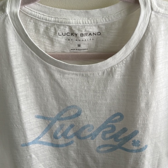 NWT, M, Lucky Brand, Cotton Lucky T-Shirt - Picture 2 of 3